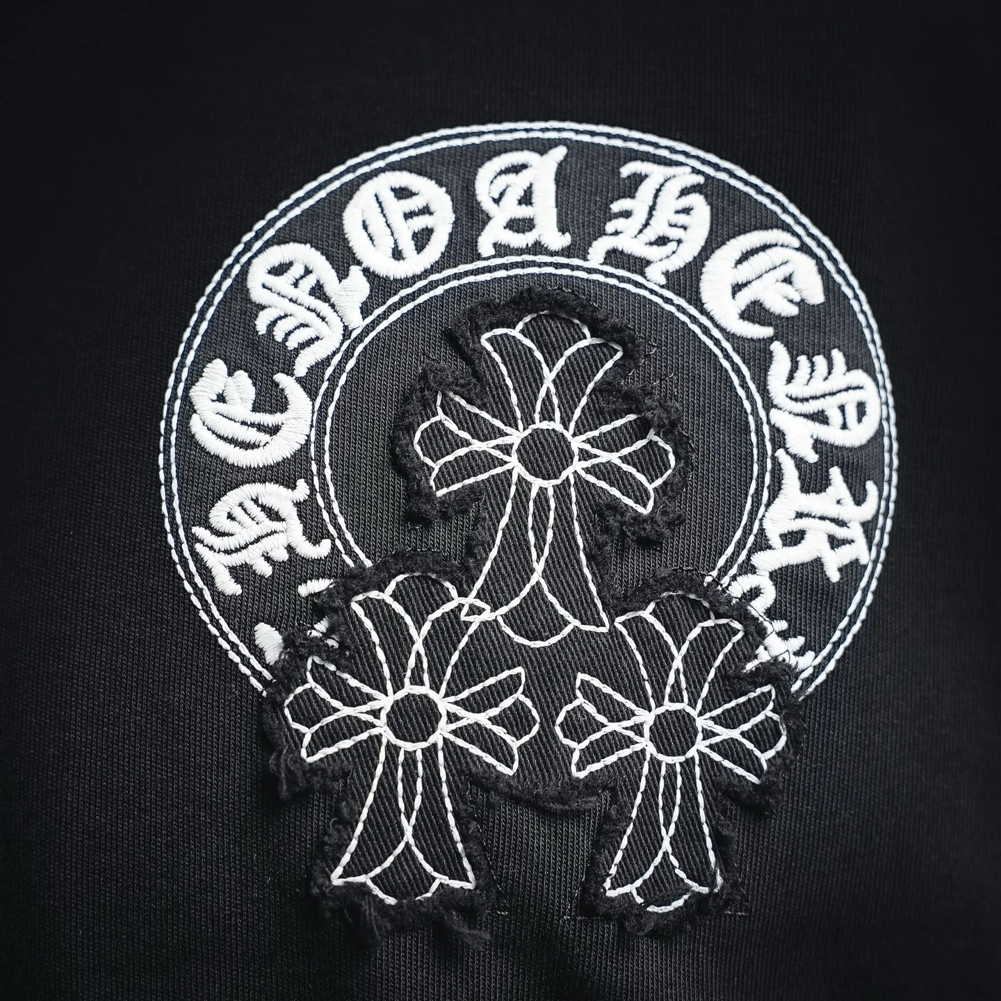 150 CHROME HEARTS/ T Original 100% ➕ ➕3D ➕ ：Black White Size：S-XL